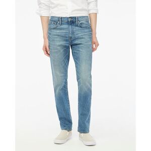NWT J. Crew Flex Straight Fit Blue Solid Wash Light Jeans Size 30 x 30